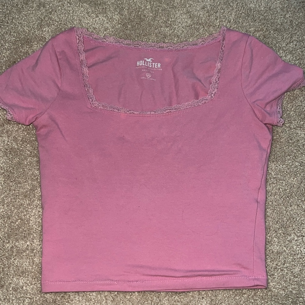 Hollister Pink baby tee